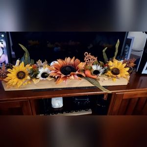 Handmade long table centerpiece